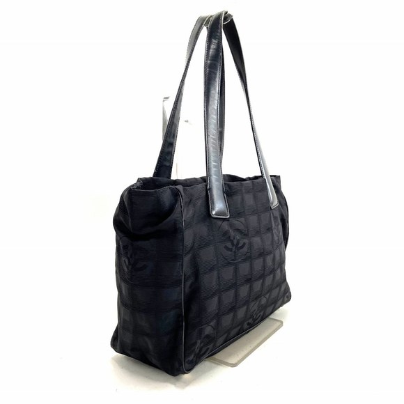 Chanel Black Bag Pm Line Nylon Travel - Picture 1 of 11